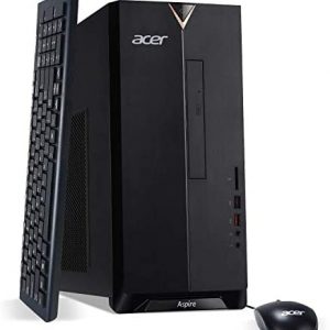 Acer Aspire TC-885-UA91 Desktop, 9th Gen Intel Core i3-9100, 8GB DDR4, 512GB SSD, 8X DVD, 802.11AC Wifi, USB 3.1 Type C, Windows 10 Home,Black