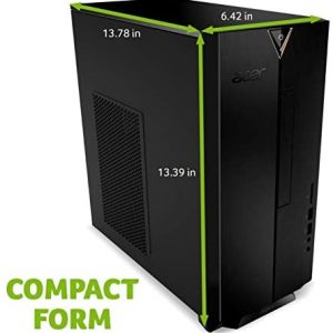 Acer Aspire TC-885-UA91 Desktop, 9th Gen Intel Core i3-9100, 8GB DDR4, 512GB SSD, 8X DVD, 802.11AC Wifi, USB 3.1 Type C, Windows 10 Home,Black