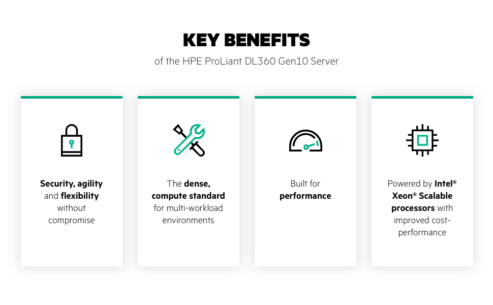 DL360 Gen10 Server - Key Benefits