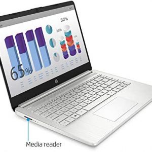 HP Premium Laptop (2021 Latest Model), 14" HD Touchscreen, AMD Athlon Processor, 8GB RAM, 128GB SSD, Webcam, HDMI, Bluetooth, Wi-fi, Long Battery Life, Online Conferencing, Natural Silver, Win 10