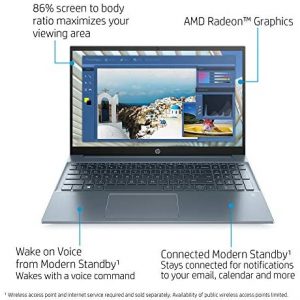 2020 HP Pavilion 15.6" FHD 1920 x 1080 Laptop AMD Ryzen 5 4500U 8GB SDRAM 512GB SSD Windows 10 Horizon Blue