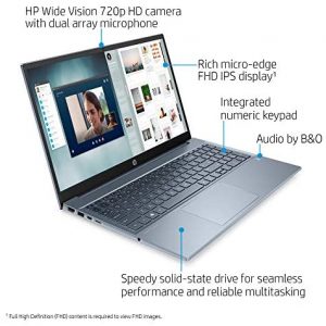 2020 HP Pavilion 15.6" FHD 1920 x 1080 Laptop AMD Ryzen 5 4500U 8GB SDRAM 512GB SSD Windows 10 Horizon Blue