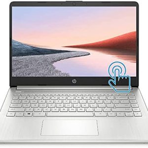 HP Premium Laptop (2021 Latest Model), 14" HD Touchscreen, AMD Athlon Processor, 8GB RAM, 128GB SSD, Webcam, HDMI, Bluetooth, Wi-fi, Long Battery Life, Online Conferencing, Natural Silver, Win 10