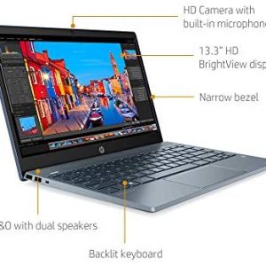 HP Pavilion 13-inch Light and Thin Laptop Intel Core i3-8145U Processor, 4 GB RAM, 128GB SSD, WiFi, Bluetooth, HDMI, Fingerprint Reader, Backlit Keyboard, Wins 10 S (Renewed)