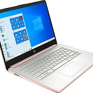 2021 HP 14 inch TouchScreen HD Laptop, Intel Celeron N4020, 4GB DDR4, 64GB eMMC, 1 Year Microsoft 365 Personal, Webcam, HDMI, Windows 10 S /Legendary Accessories (Google Classroom or Zoom) (Rose Pink)