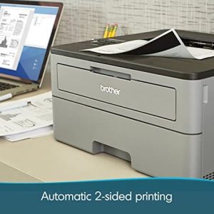 Brother Compact Monochrome Laser Printer, HL-L2350DW, Wireless Printing, Duplex Two-Sided Printing, Bitswift Shop Dash Replenishment Ready
