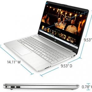 HP 15-inch Touchscreen Laptop, AMD Ryzen 3 3250U, 8 GB RAM, 256 GB SSD, Windows 10 Home in S Mode (15-ef1020nr, Natural Silver)