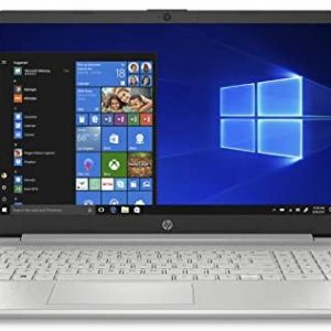HP 15-Inch HD Touchscreen Laptop, 10th Gen Intel Core i3-1005G1, 4 GB SDRAM, 128 GB Solid-State Drive, Windows 10 Home in S Mode (15-dy1010nr, Natural Silver), 15-15.99 inches