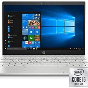 HP Pavilion 13-Inch Laptop, 10th Gen Intel Core i5-1035G1, 8 GB SDRAM Memory, 512 GB Solid-State Drive, Windows 10 Home (13-an1010nr, Mineral Silver)