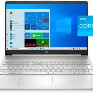 HP 15.6" Diagonal HD (1366 x 768) Laptop, 11th Gen Intel Core i3-1115G4 Processor, 8GB DDR4 RAM, 256GB SSD, 802.11ac, Bluetooth, HDMI, Windows 10 Home, Natural Silver W/ Valinor Accessories