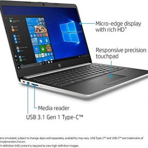 HP 14in Display Laptop Intel Core i3-8145U 4GB RAM 128GB SSD Webcam Windows 10