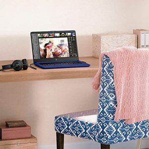 2021 Newest HP Premium 14-inch HD Laptop, Intel Dual-Core Processor Up to 2.8GHz, 16GB RAM, 64GB eMMC Storage, Webcam, Bluetooth, HDMI, Wi-Fi, Blue, Windows 10 with 1 Year Microsoft 365