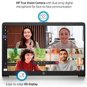 HP 15.6" Diagonal HD (1366 x 768) Laptop, 11th Gen Intel Core i3-1115G4 Processor, 8GB DDR4 RAM, 256GB SSD, 802.11ac, Bluetooth, HDMI, Windows 10 Home, Natural Silver W/ Valinor Accessories
