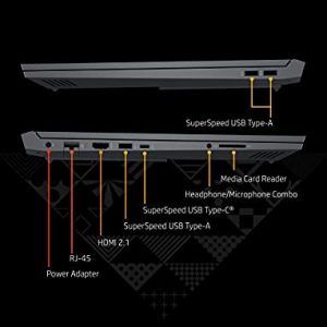 Victus 16 Gaming Laptop, NVIDIA GeForce RTX 3050, AMD Ryzen 5 5600H Processor, 8 GB RAM, 512 GB SSD, 16.1” Full HD IPS Display, Windows 10 Home, Backlit Keyboard, OMEN Gaming Hub (16-e0010nr, 2021)