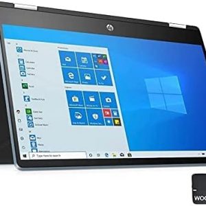 HP Pavilion 14" FHD IPS Touch Screen Student and Family Laptop, Intel Core i5-1035G1, WiFi 6, Google Classroom, 16GB DDR4 RAM, 512GB SSD, Bundle with Woov Laptop Sleeve, Windows 10, Cloud Blue