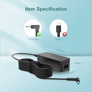 Charger Fit for HP 15-dy1043dx 15-dy1083wm 15-dy1078nr 15-dy1036nr 15-dy1031wm 15-dy1074nr 15-dy1087nr 15-dy1086nr 15-dy1051wm 15-dy1025nr 15-dy1091wm 15-dy1076nr 15-dy1731ms Laptop Power Supply Cord
