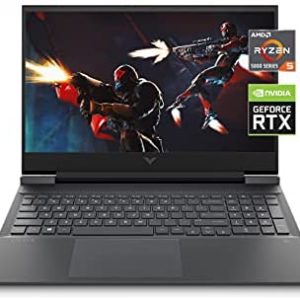 Victus 16 Gaming Laptop, NVIDIA GeForce RTX 3050, AMD Ryzen 5 5600H Processor, 8 GB RAM, 512 GB SSD, 16.1” Full HD IPS Display, Windows 10 Home, Backlit Keyboard, OMEN Gaming Hub (16-e0010nr, 2021)