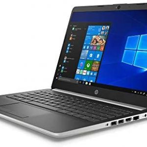 HP 14-inch Laptop, Intel Pentium Silver N5000 Processor, 4 GB SDRAM, 128 GB Solid State Drive, Windows 10 Home in S Mode (14-df0010nr, Natural Silver)