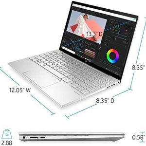 2021 Newest HP Premium Envy Laptop, 13.3" FHD IPS Display, 11th Gen Intel Core i5-1135G7 Quad-Core Processor, 8GB DDR4, 512GB SSD, Wi-Fi, Backlit Fingerprint, Webcam, Windows 10 Pro, 32GB ES USB Card