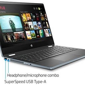 HP Pavilion 14" FHD IPS Touch Screen Student and Family Laptop, Intel Core i5-1035G1, WiFi 6, Google Classroom, 16GB DDR4 RAM, 512GB SSD, Bundle with Woov Laptop Sleeve, Windows 10, Cloud Blue