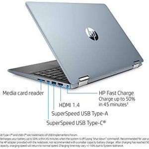 HP Pavilion 14" FHD IPS Touch Screen Student and Family Laptop, Intel Core i5-1035G1, WiFi 6, Google Classroom, 16GB DDR4 RAM, 512GB SSD, Bundle with Woov Laptop Sleeve, Windows 10, Cloud Blue