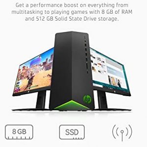 HP Pavilion Gaming PC, NVIDIA GeForce GTX 1650, 11th Gen Intel Core i5-11400F Processor, 8 GB RAM, 512 GB SSD, Windows 11, Wi-Fi 5 & Bluetooth 4.2, 9 USB Ports, Pre-Built PC (TG01-2040, 2021)