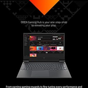 Victus 16 Gaming Laptop, NVIDIA GeForce RTX 3050, AMD Ryzen 5 5600H Processor, 8 GB RAM, 512 GB SSD, 16.1” Full HD IPS Display, Windows 10 Home, Backlit Keyboard, OMEN Gaming Hub (16-e0010nr, 2021)