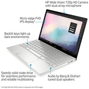 2021 Newest HP Premium Envy Laptop, 13.3" FHD IPS Display, 11th Gen Intel Core i5-1135G7 Quad-Core Processor, 8GB DDR4, 512GB SSD, Wi-Fi, Backlit Fingerprint, Webcam, Windows 10 Pro, 32GB ES USB Card