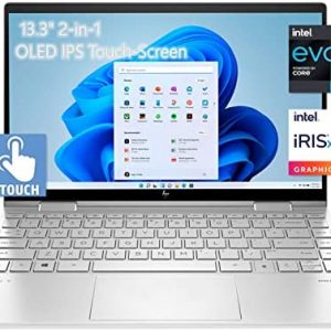 HP - Envy x360 2-in-1 13.3" OLED IPS Touch-Screen Laptop, Intel Evo i7-1195G7 up to 5.0 GHz, Intel Iris Xe Graphics, Thunderbolt 4, 11hr BatteryLife, Fingerprint, 8GB RAM, 512GB PCIe SSD, Webcam