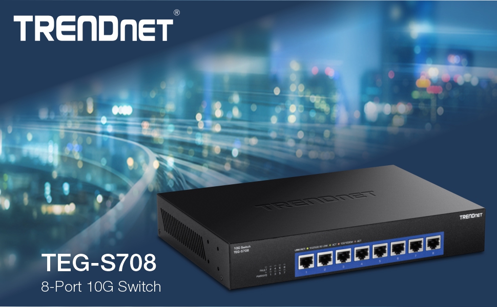 8-Port 10G Unmanaged Switch