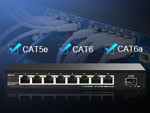 8-port 2.5g ethernet switch with 10g sfp