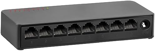 6 Port 2.5G Unmanaged Network Switch, 4X 2.5Gbase-T Ports, 2X 10G SFP,  60Gbps Ethernet Switching Capacity, One-Key VLAN, Metal Housing, Fanless,  Work