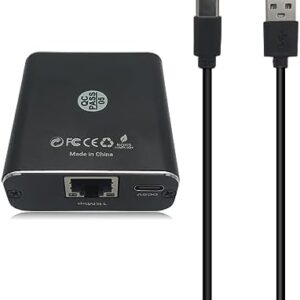 Ethernet Splitter, Gigabit High Speed RJ45 LAN Network Switch for CAT 5 6 7 8 Internet Cable, 1 in 2 Out Support 2 Devices Working at The SAMT Time