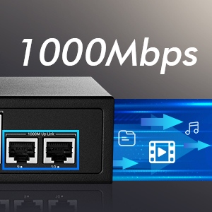 10 port 100Mbps PoE switch