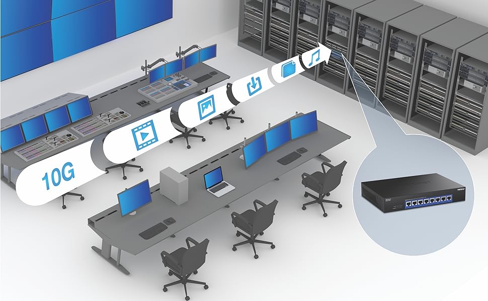 8-Port 10G Unmanaged Switch