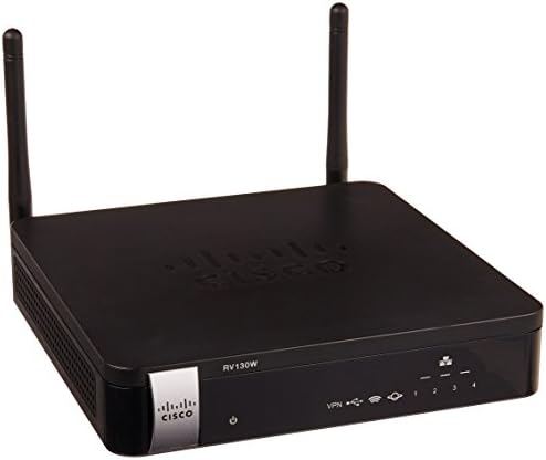 Cisco RV130W-A-K9-NA Small Business RV130W Wireless Router 802.11B/g/N Desktop, Wall-Mountable, Black