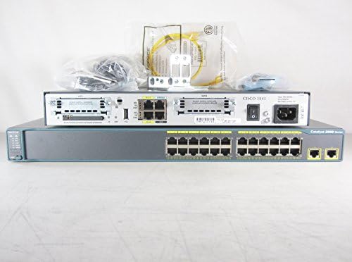 Cisco Systems CCNA CCNP CCIE SECURITY Lab WS-C2960-24TT-L Switch and a Cisco 1841 ISR Router
